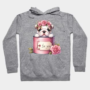 Valentine Bulldog For You Hoodie